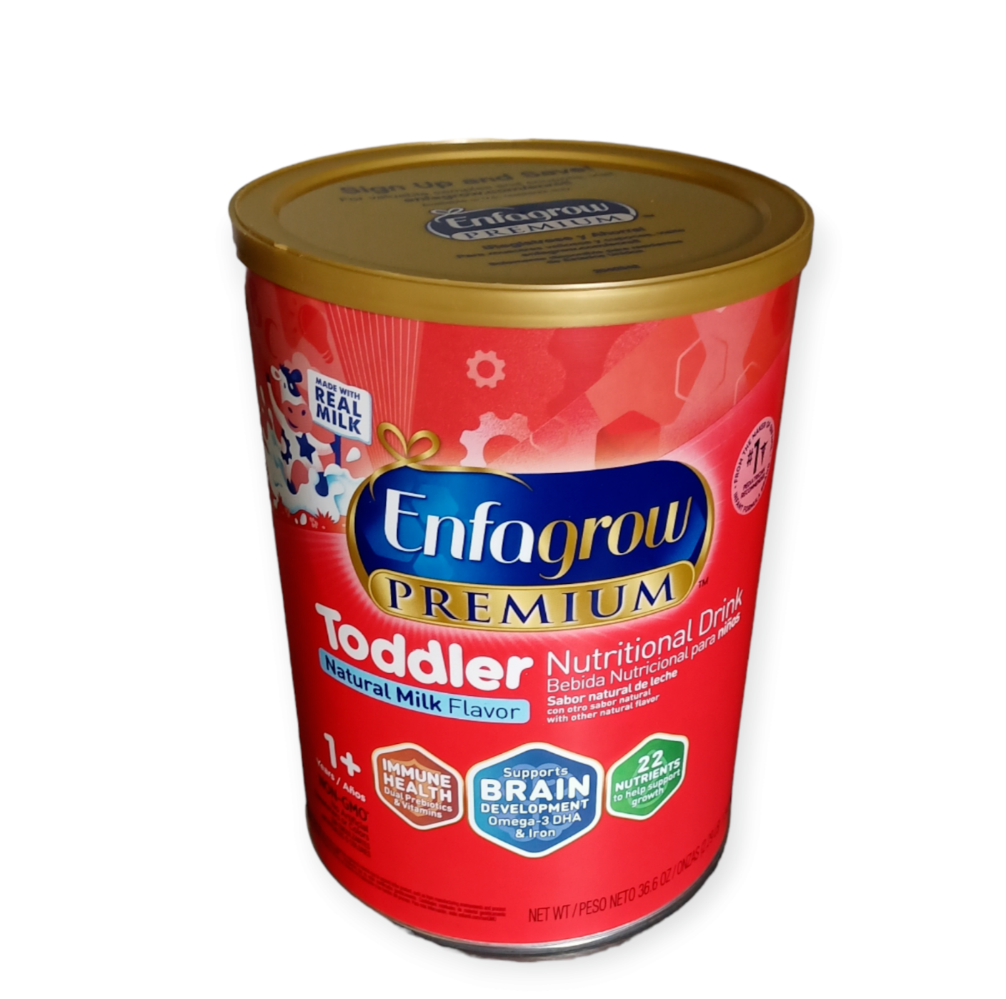 Enfagrow Premium Powder Can Drink Milk Toddler Formula 36.6 oz.